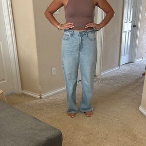 Abercrombie & Fitch Light Wash Boyfriend Jeans